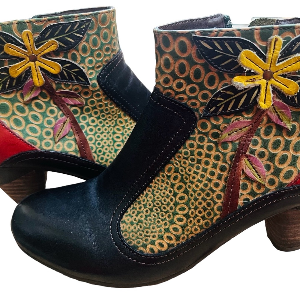 L'ARTISTE LEATHA Brown Leather Boots SZ 8.5